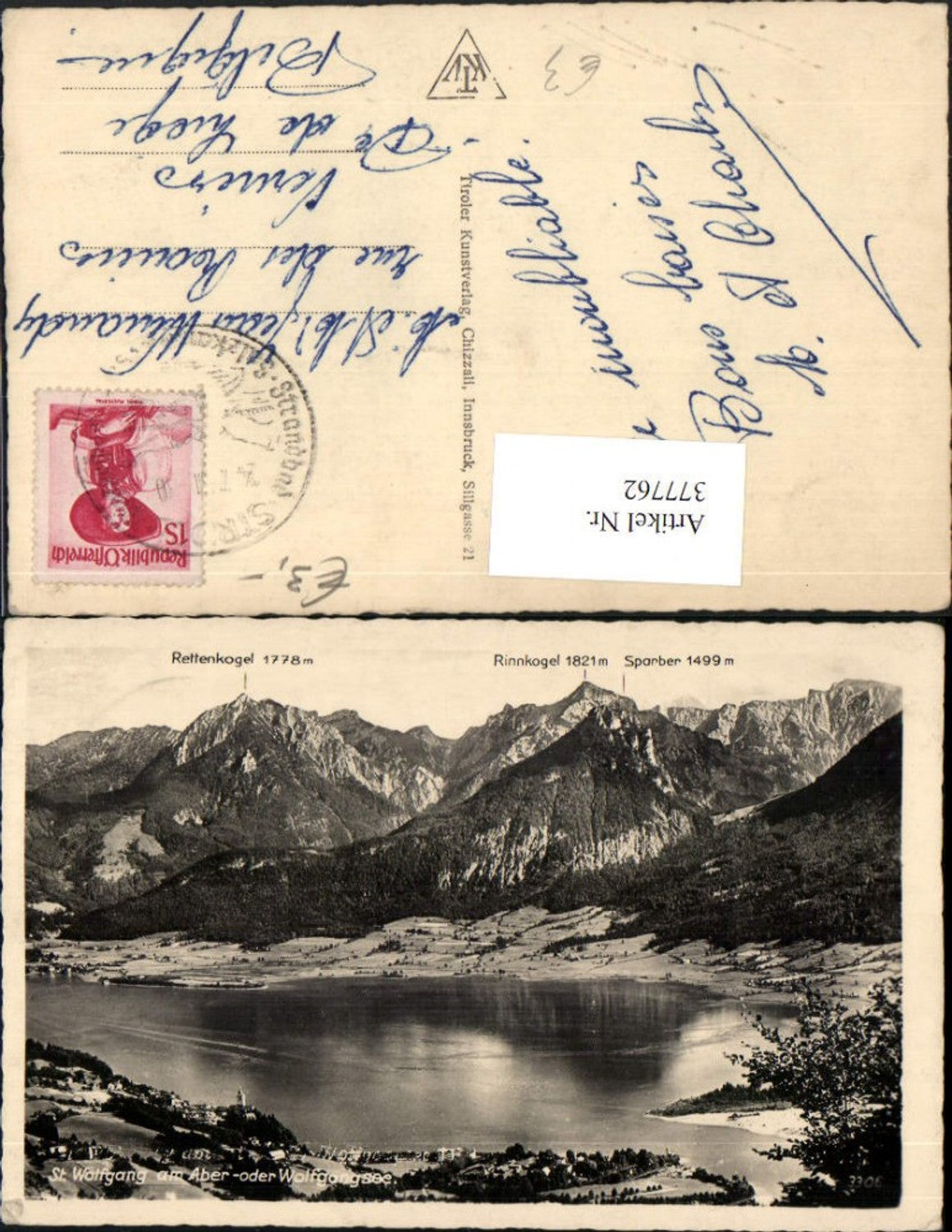 377762,St. Wolfgang am Wolfgangsee Totale Bergkulisse