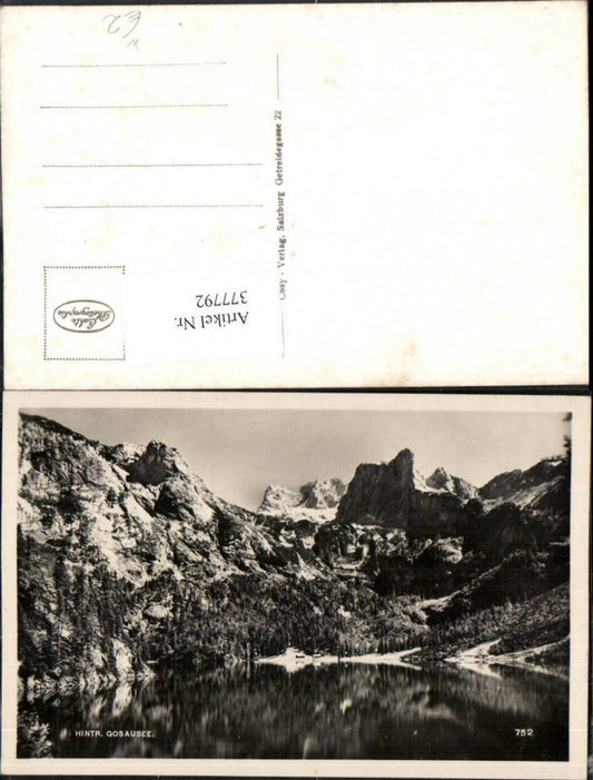377792,Hinterer Gosausee See b. Gosau Bergkulisse