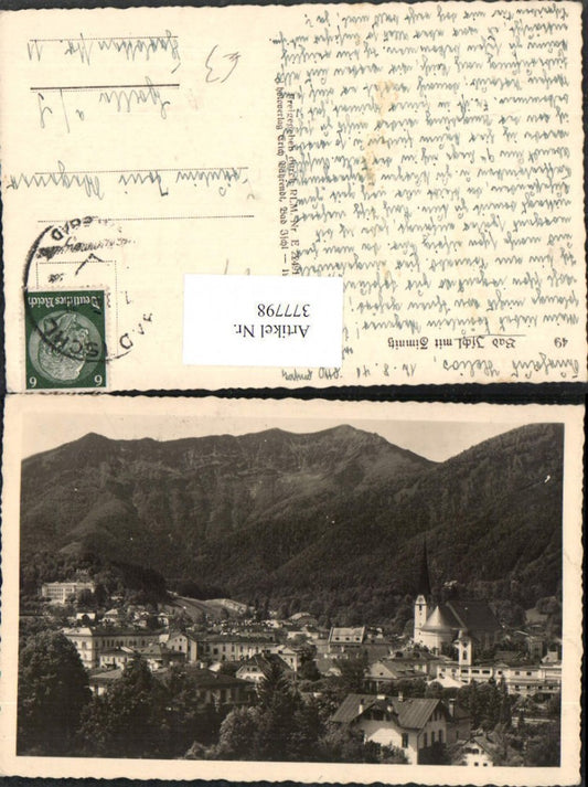 377798,Bad Ischl Teilansicht m. Zimnitz Bergkulisse