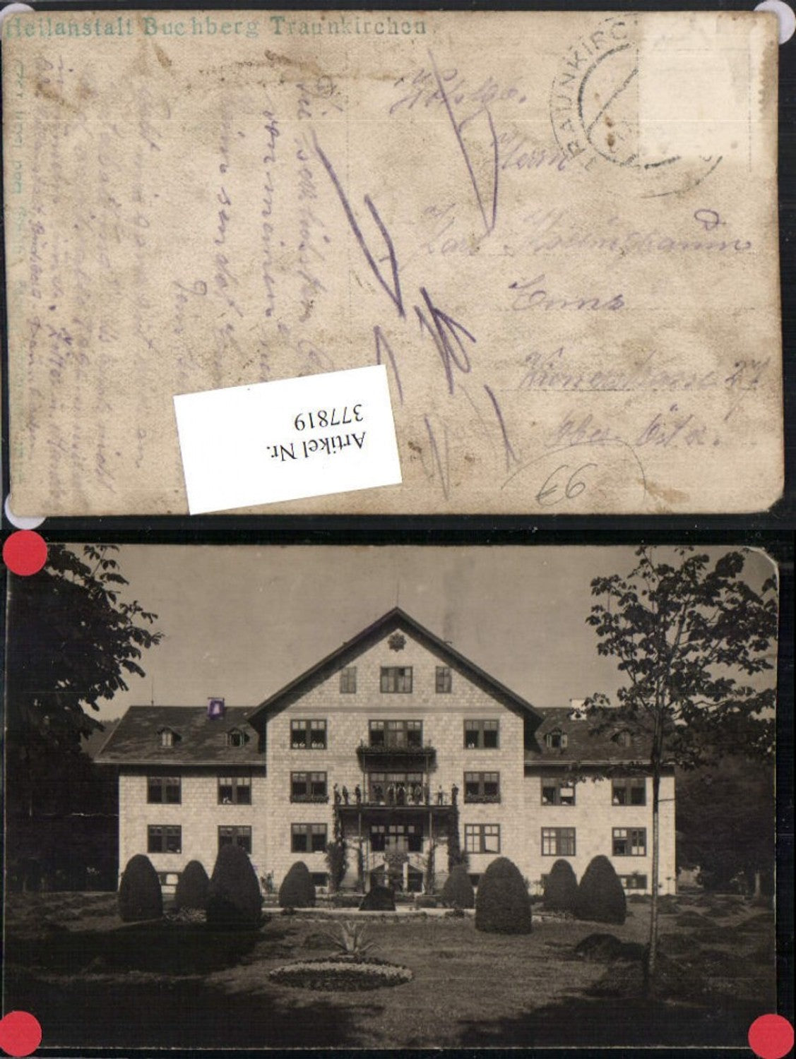 377819,Foto AK Traunkirchen Heilanstalt Buchberg