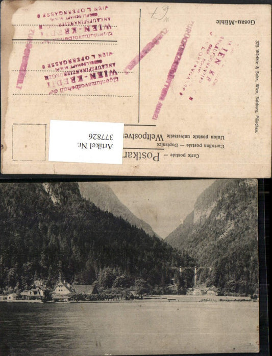 377826,Gosau-Mühle b. Gosau See Brücke