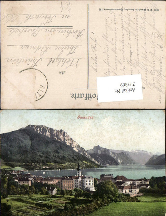 377869,Gmunden Totale Bergkulisse pub F. E. Brandt 133