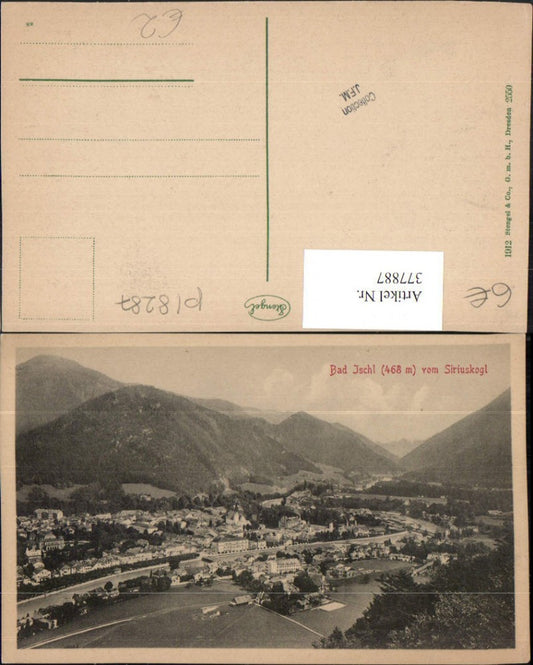 377887,Bad Ischl Totale vom Siriuskogl Bergkulisse pub Stengel & Co 2550