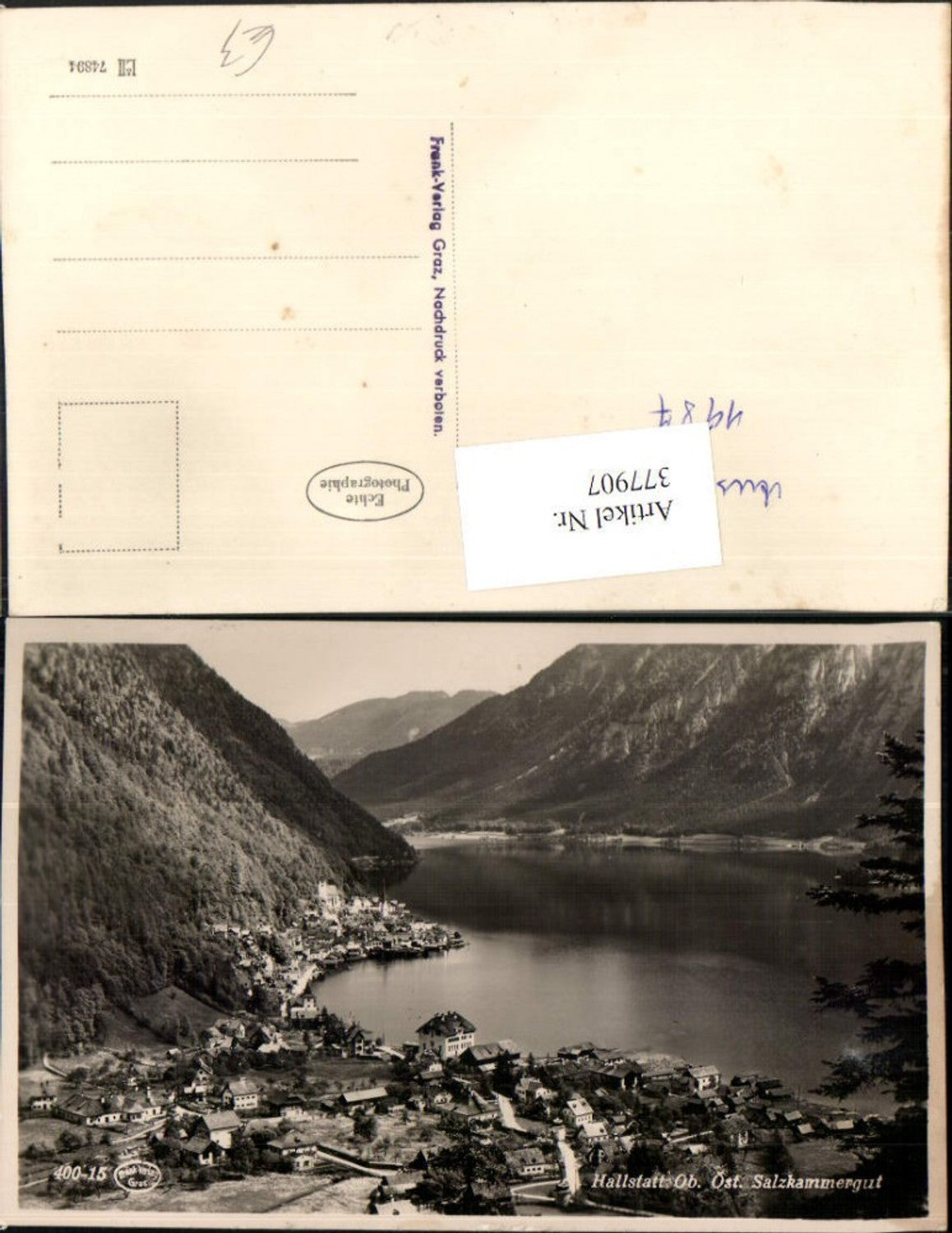 377907,Hallstatt Totale am Halstättersee See