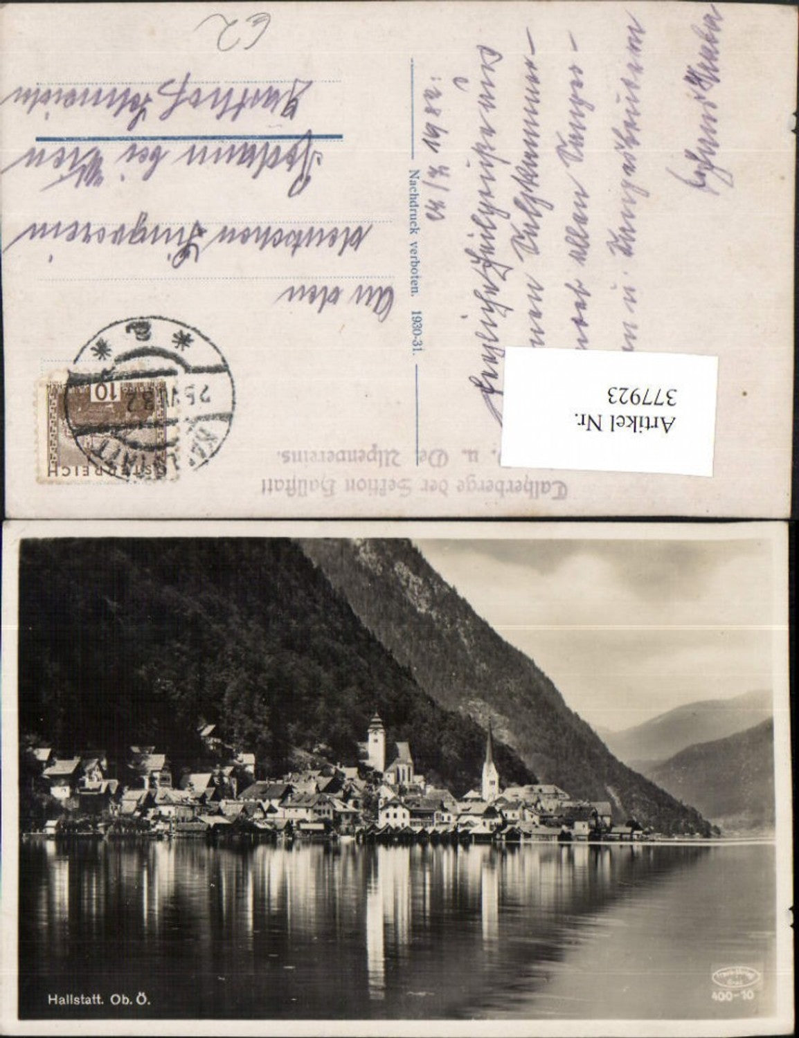 377923,Hallstatt am Hallstättersee Teilansicht