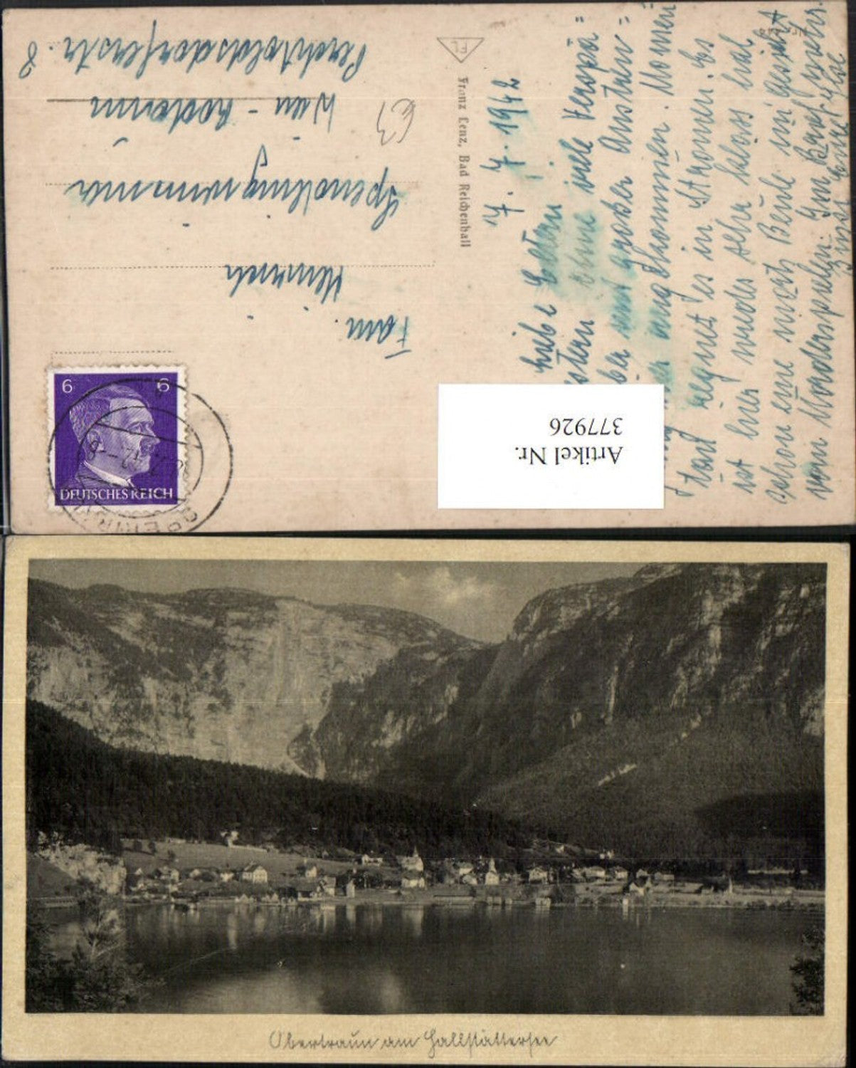 377926,Obertraun am Hallstättersee Totale Bergkulisse