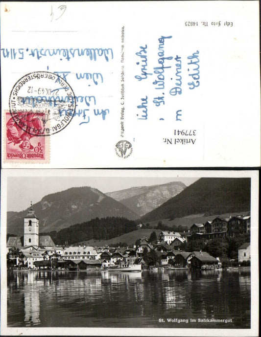 377941,St. Wolfgang Totale Kirche Bergkulisse