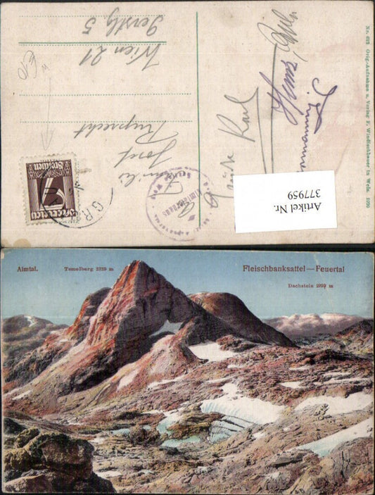 377959,Fleischbanksattel Feuertal b. Grünau im Almtal Bergkulisse