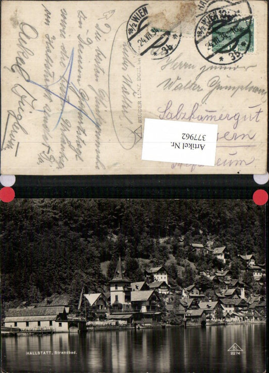 377962,Hallstatt Teilansicht Strandbad