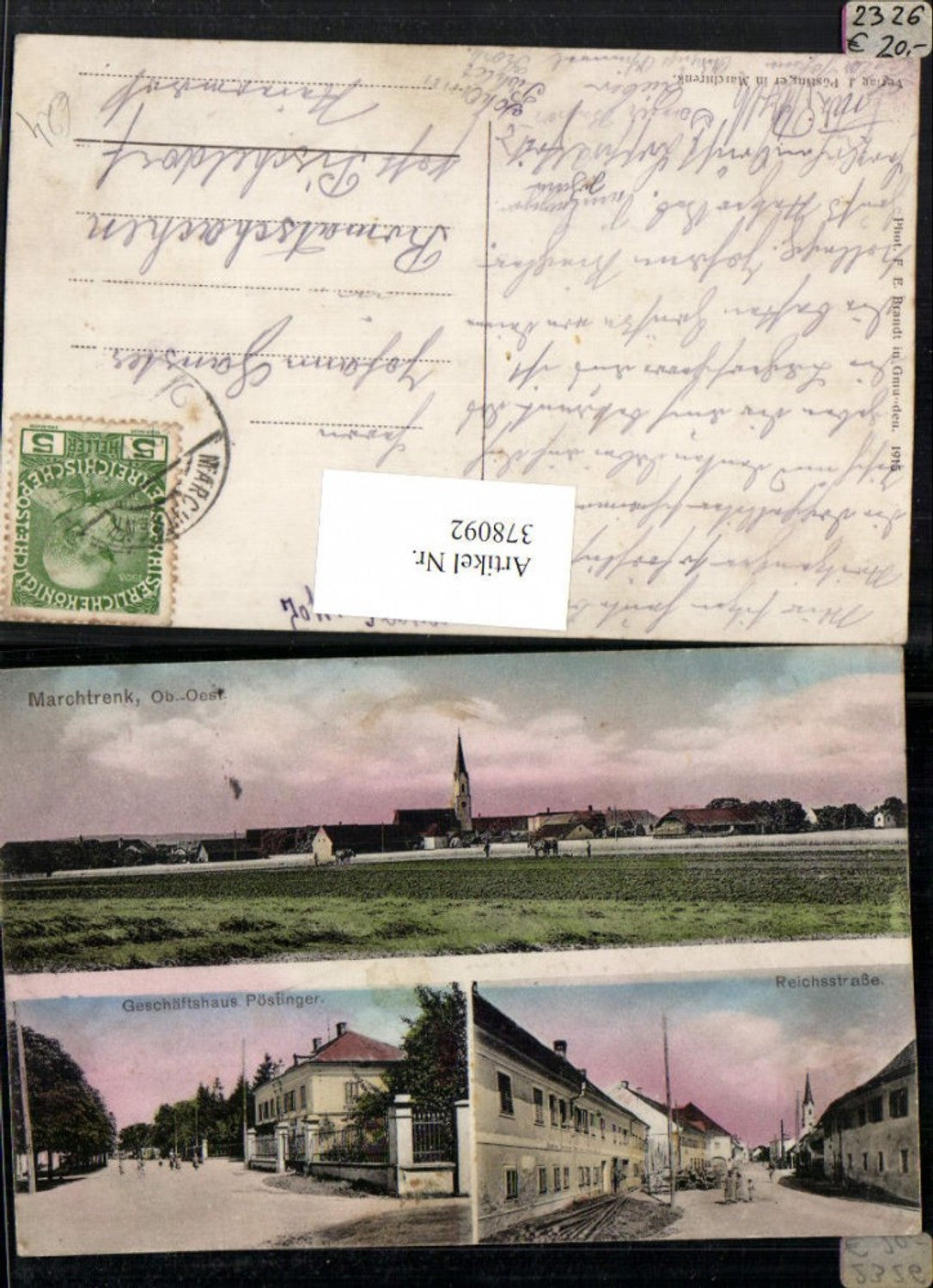378092,Marchtrenk bei Wels Geschäftshaus Pöstinger Straßenansicht Mehrbildkarte