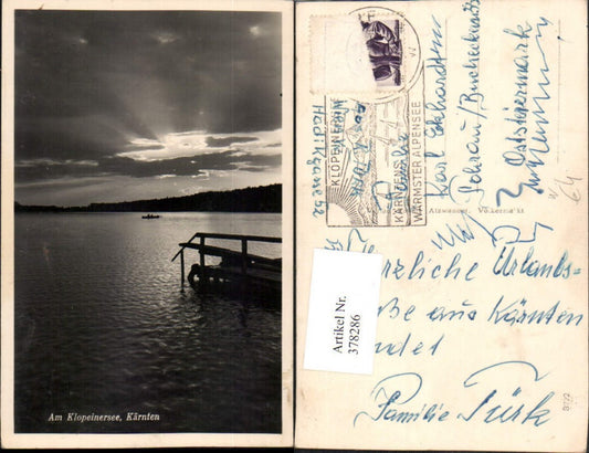 378286,Am Klopeinersee See b. St. Kanzian Stimmungsbild