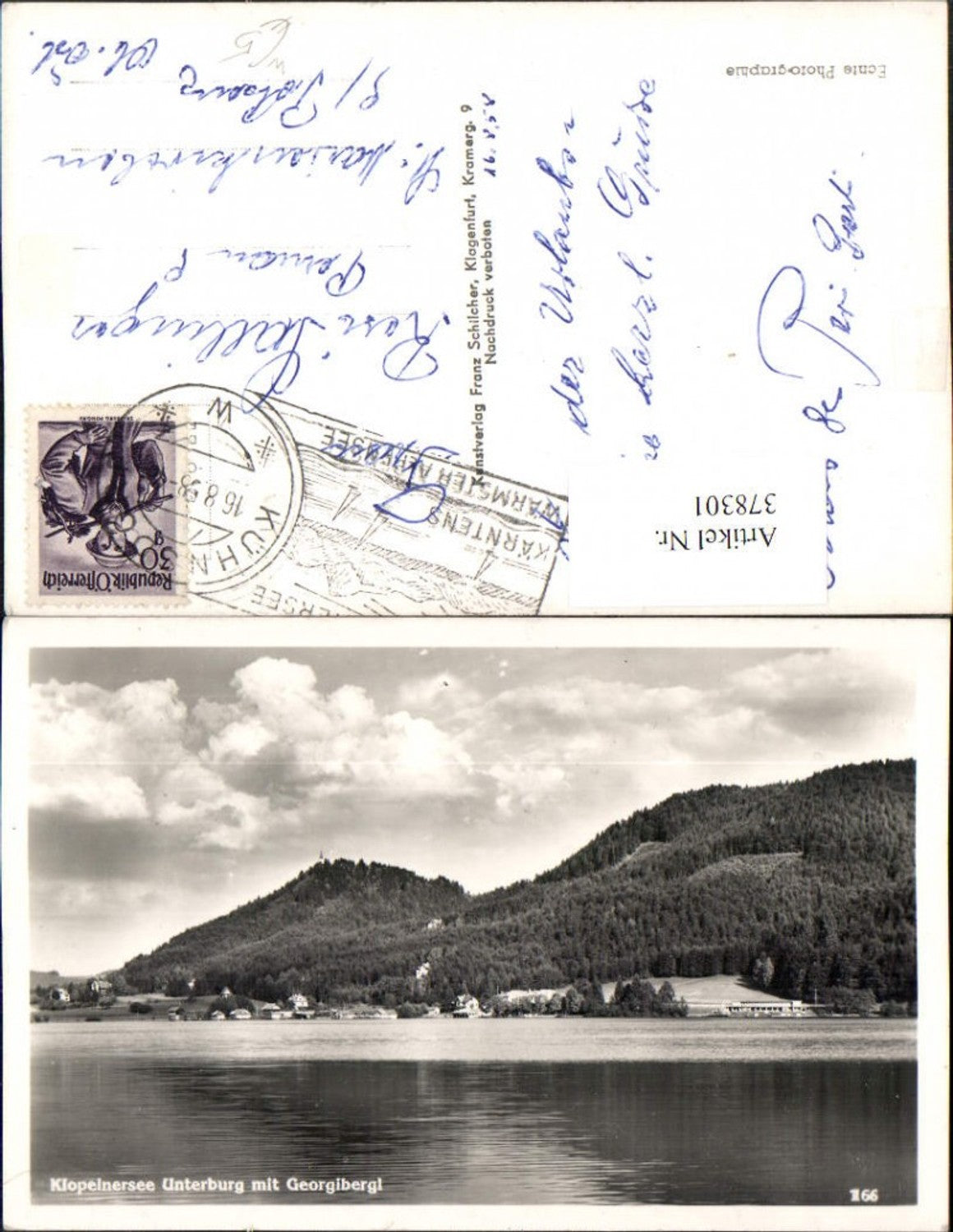 378301,Klopeinersee See b. St. Kanzian Unterburg m. Georgibergl