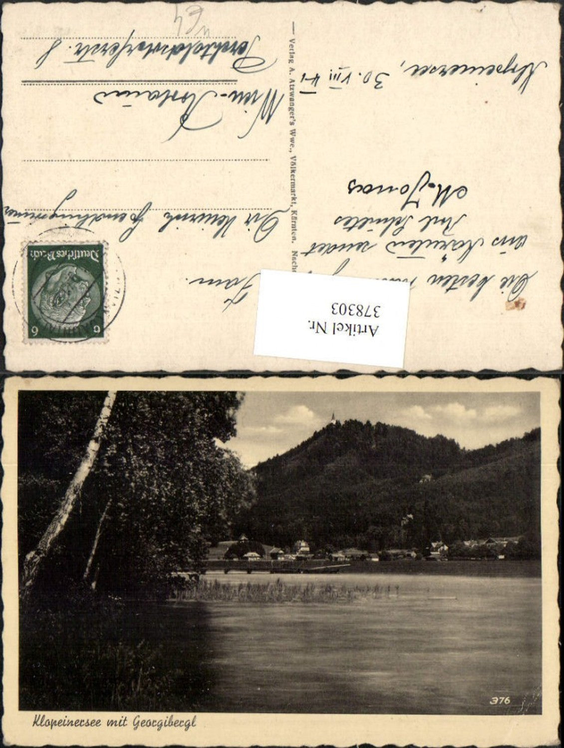 378303,Klopeinersee See b. St. Kanzian m. Georgibergl