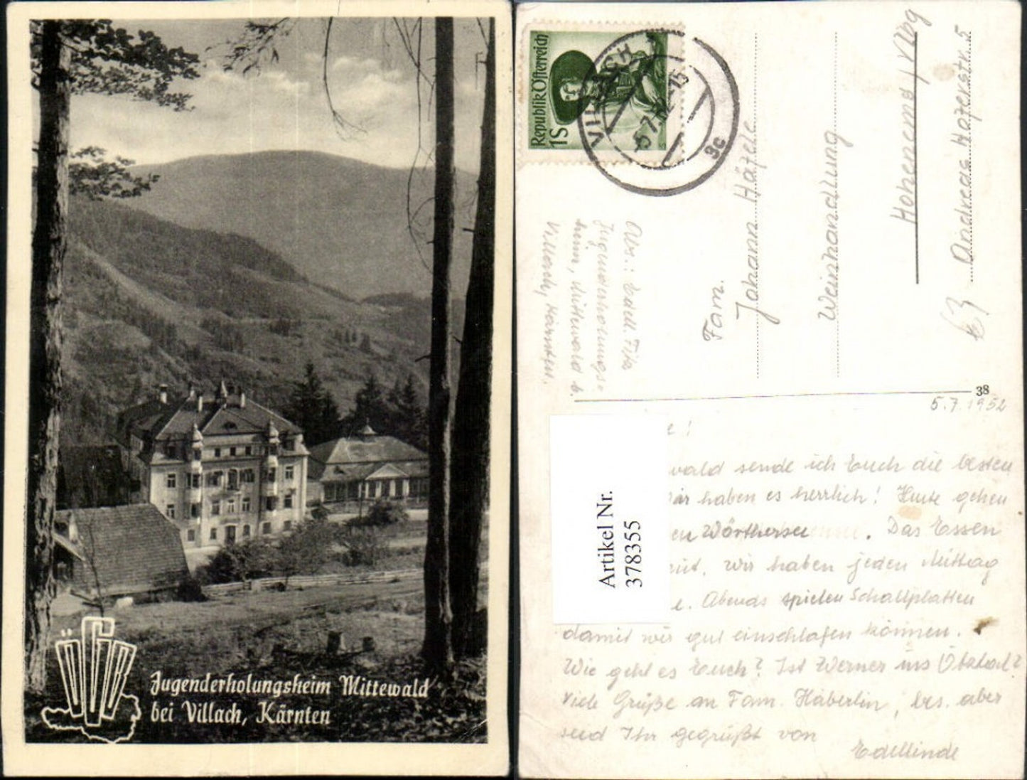 378355, youth recreation center Mittewald b. Villach
