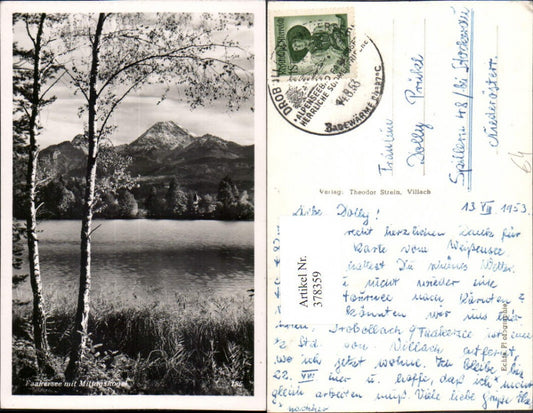 378359,Faakersee See b. Faak am See Villach m. Mittagskogel Bergkulisse