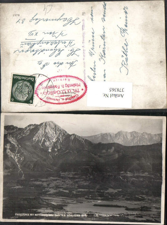378365,Faakersee See b. Faak m. Mittagskogel von d. Görlitzen Gerlitzen Bergkulisse