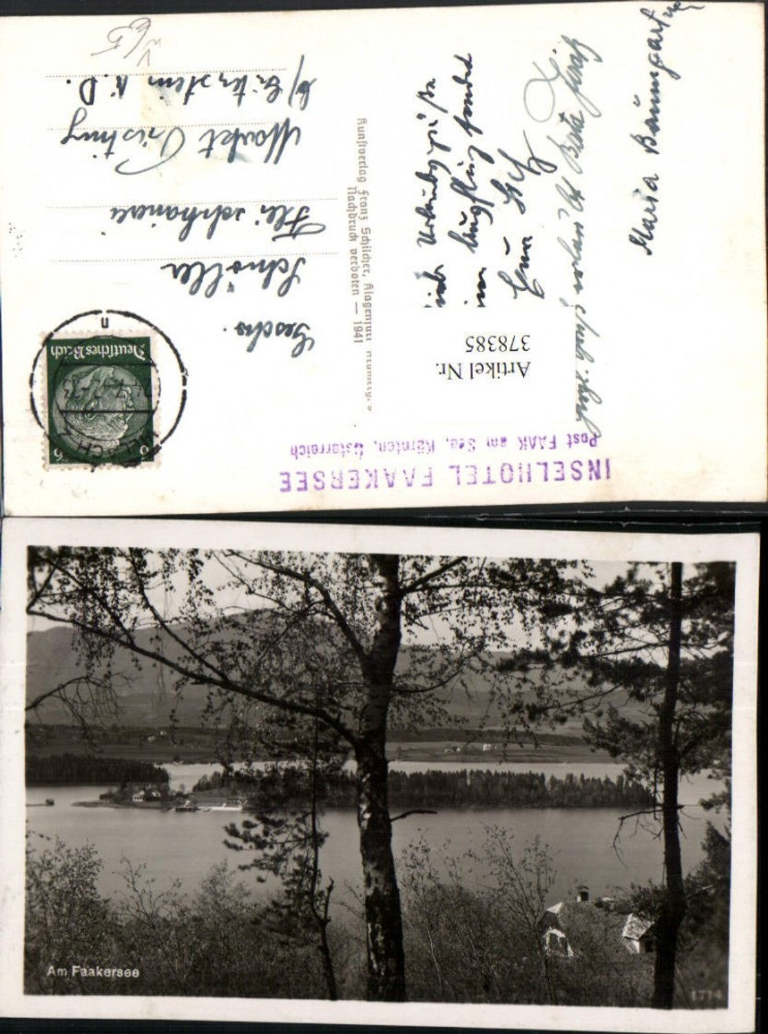378385,Faakersee See b. Faak Villach pub Franz Schilcher 1714