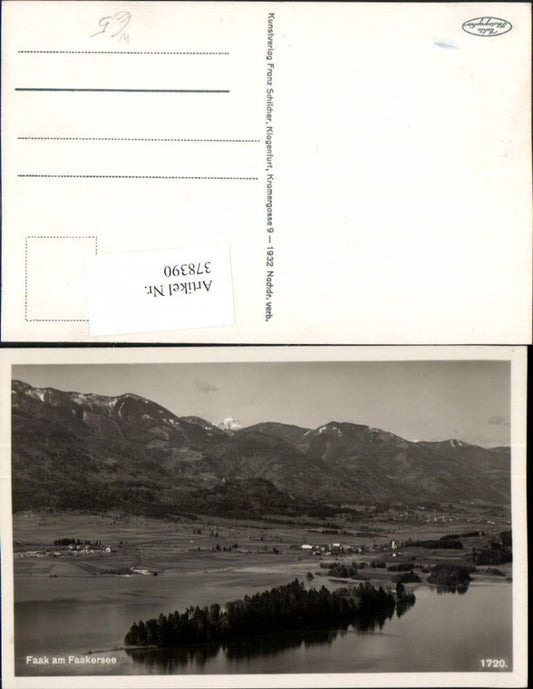 378390,Faak am Faakersee Totale Bergkulisse pub Franz Schilcher 1720