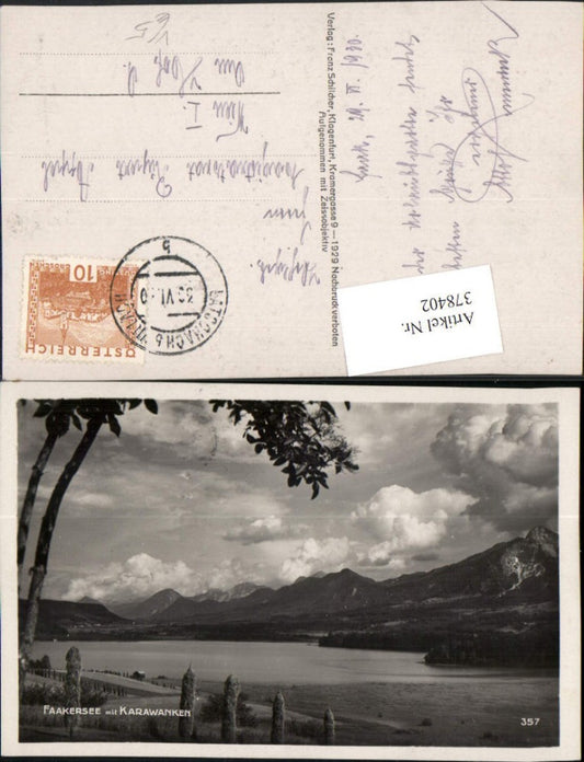 378402,Faakersee See b. Faak m. Karawanken Bergkulisse pub Franz Schilcher 357