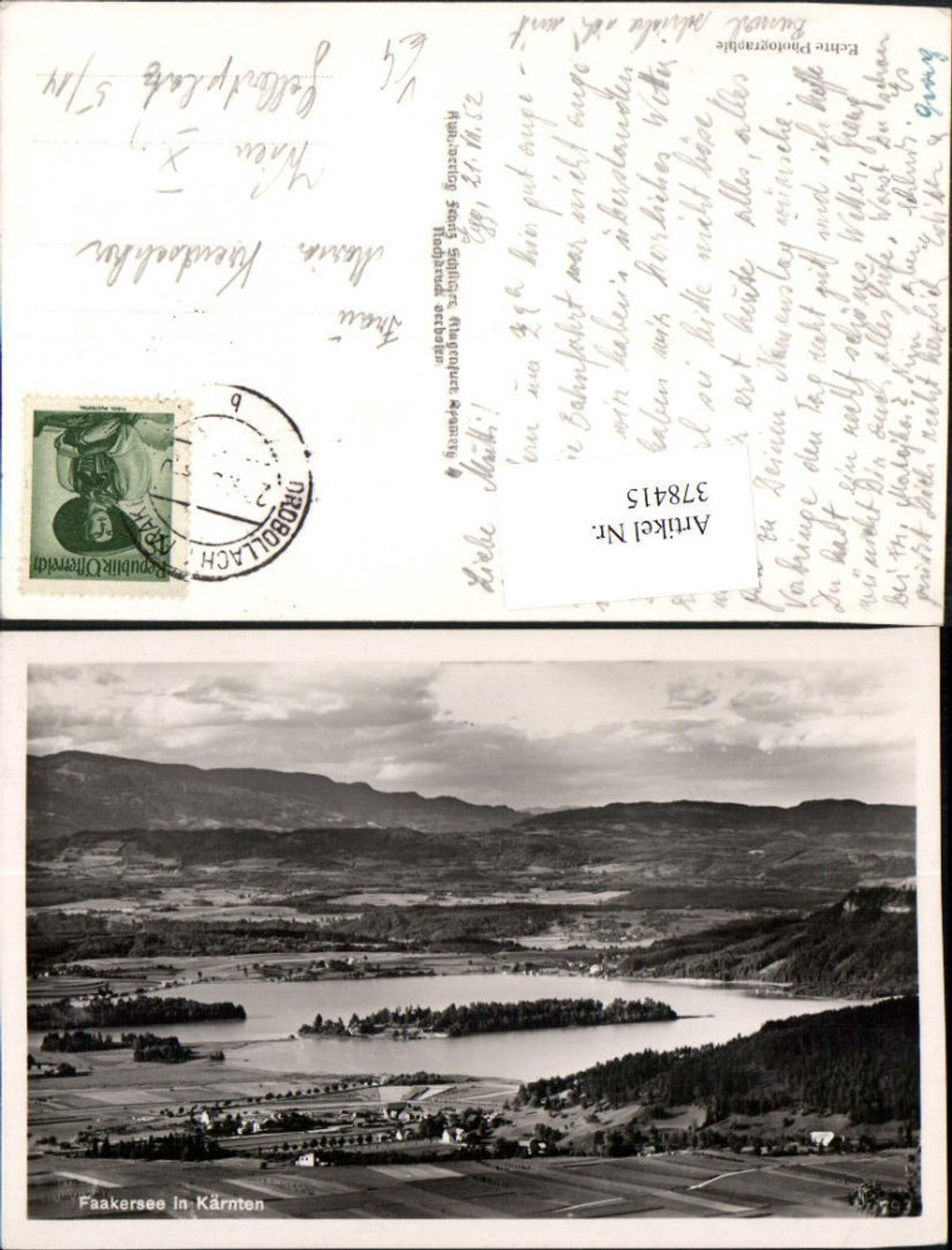 378415,Faakersee See b. Faak Bergkulisse pub Franz Schilcher