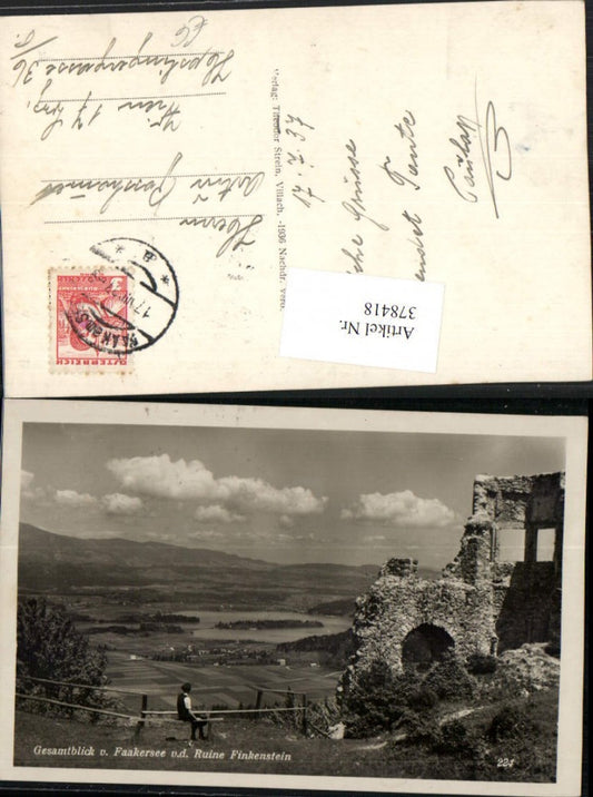 378418,Faakersee See b. Faak von d. Ruine Finkenstein