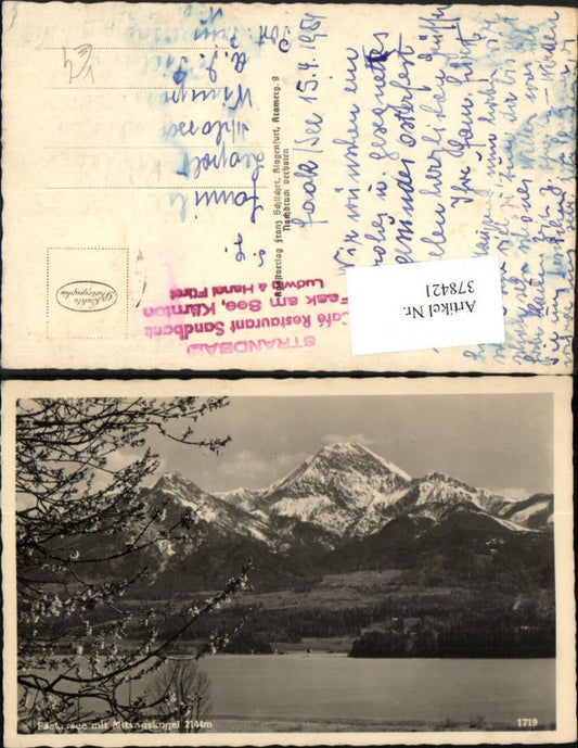 378421,Faakersee See b. Faak m. Mittagskogel Bergkulisse pub Franz Schilcher 1719