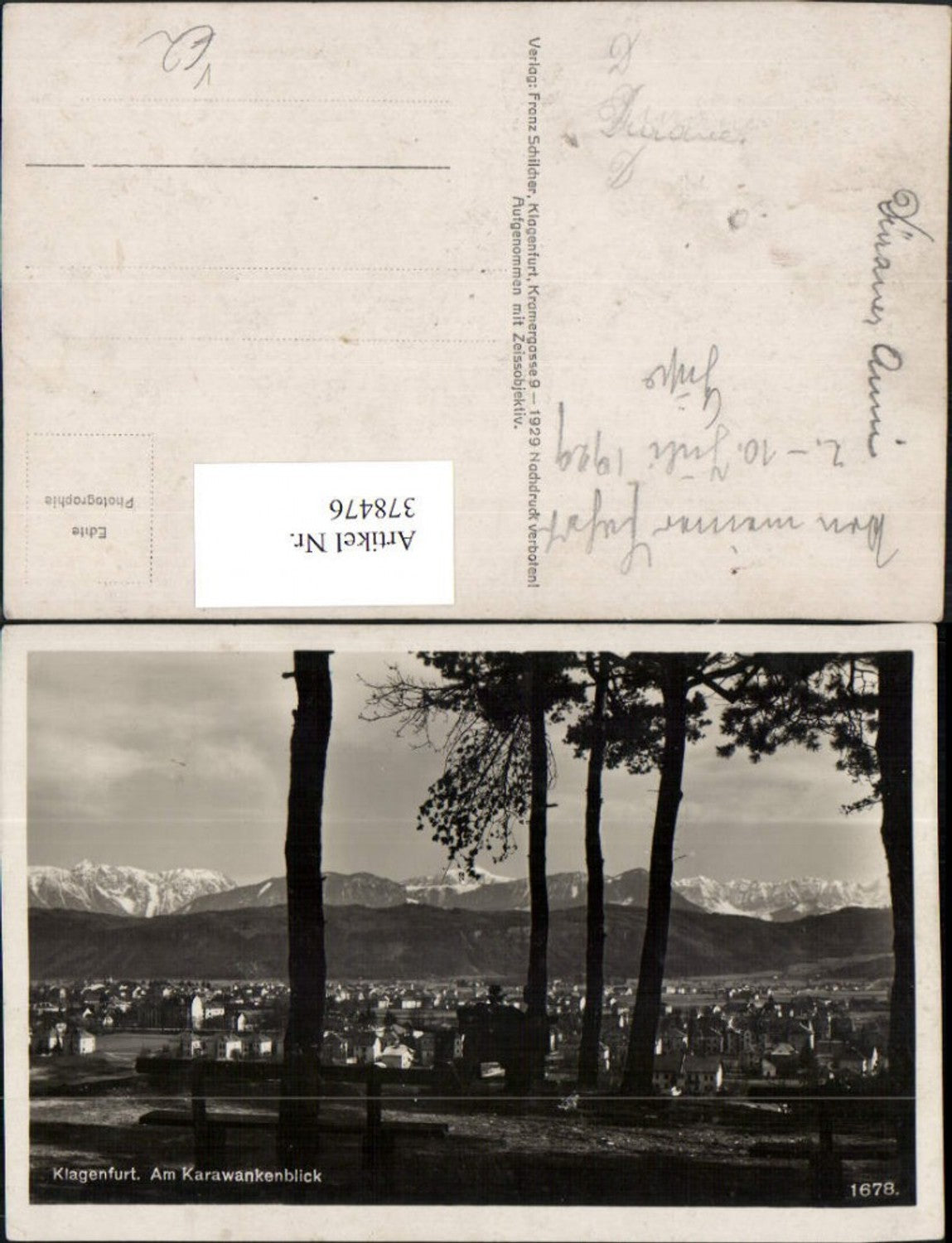 Alte Ansichtskarte – Old Postcard