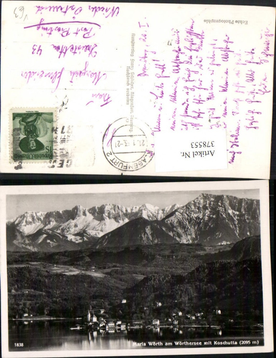 Alte Ansichtskarte – Old Postcard