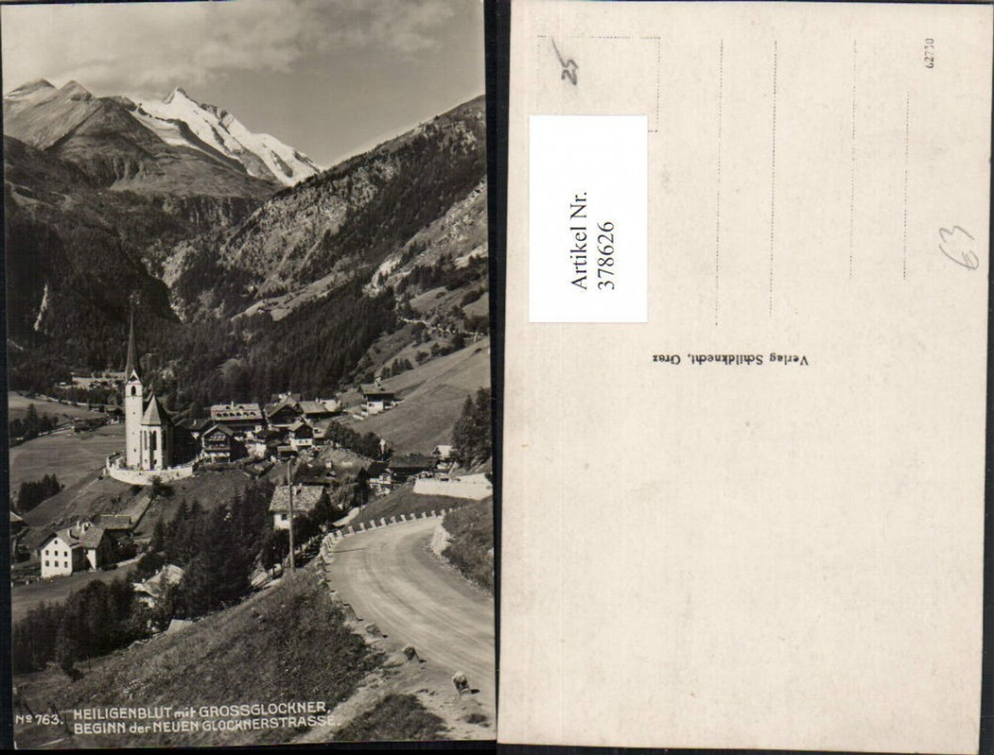 378626,Heiligenblut Totale m. Großglockner Bergkulisse