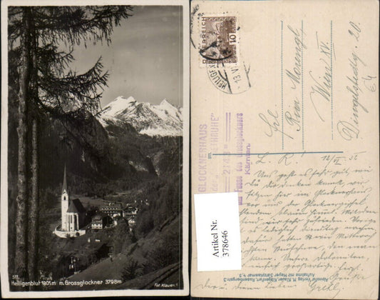 378646,Heiligenblut Totale m. Großglockner Bergkulisse