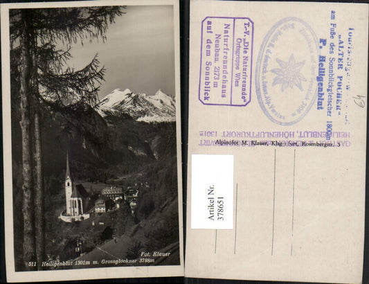 378651,Heiligenblut Totale m. Großglockner Bergkulisse