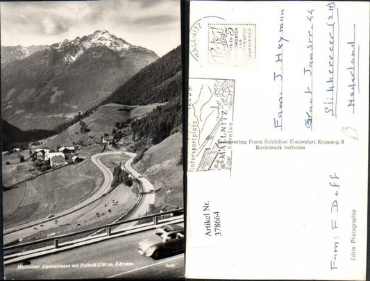 378664,Mallnitzer Alpenstraße m. Polinik Bergkulisse pub Franz Schilcher 2436