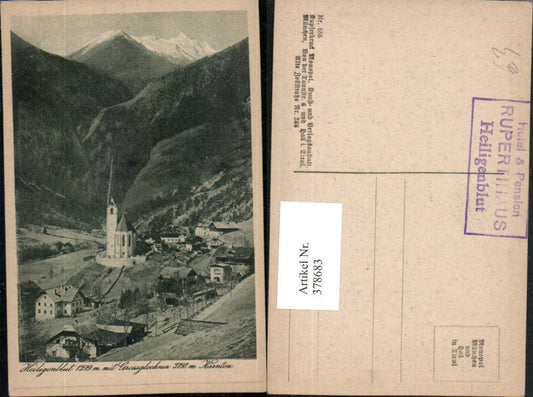 378683,Heiligenblut Totale m. Großglockner Bergkulisse