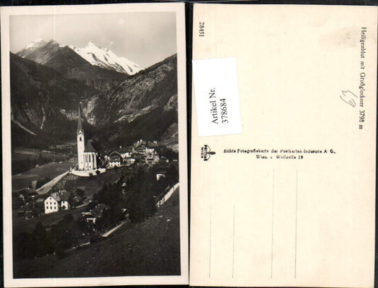 378684,Heiligenblut Totale m. Großglockner Bergkulisse