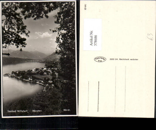378686,Millstatt am See Totale Bergkulisse