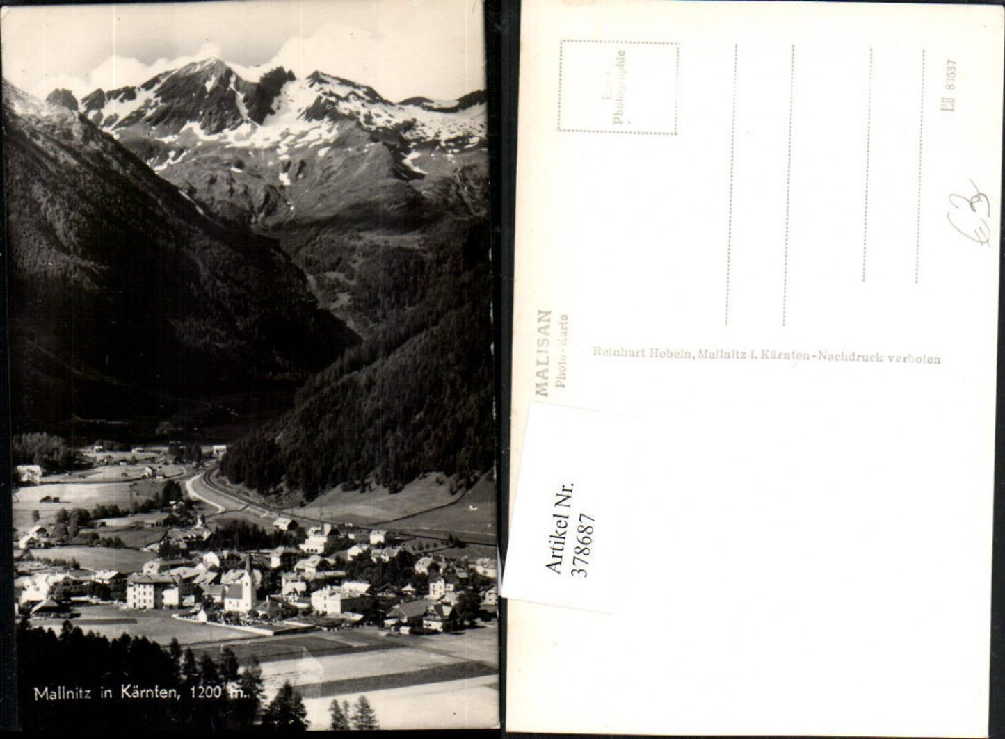 378687,Mallnitz in Kärnten Totale Bergkulisse