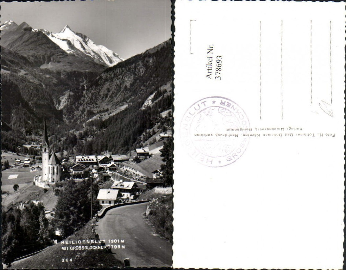 378693,Heiligenblut Totale m. Großglockner Bergkulisse