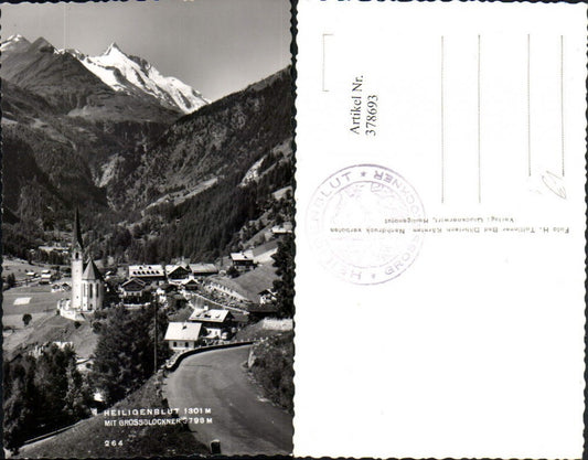 378693,Heiligenblut Totale m. Großglockner Bergkulisse