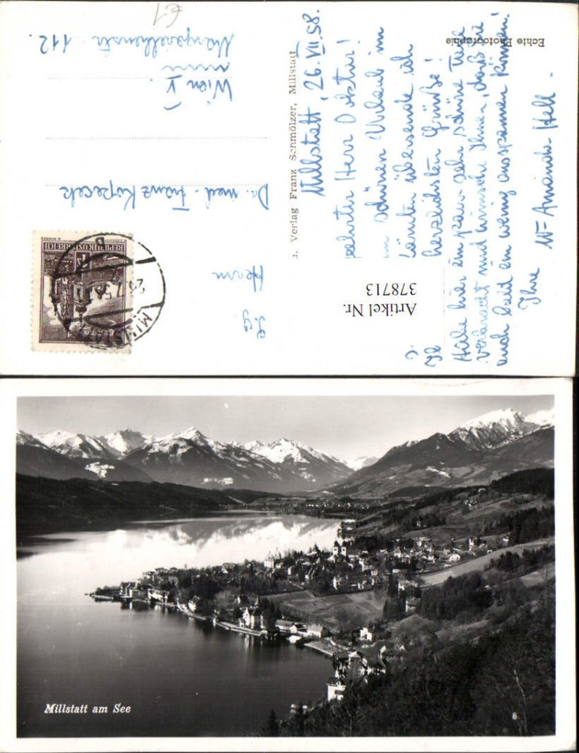 378713,Millstatt am See Totale Bergkulisse