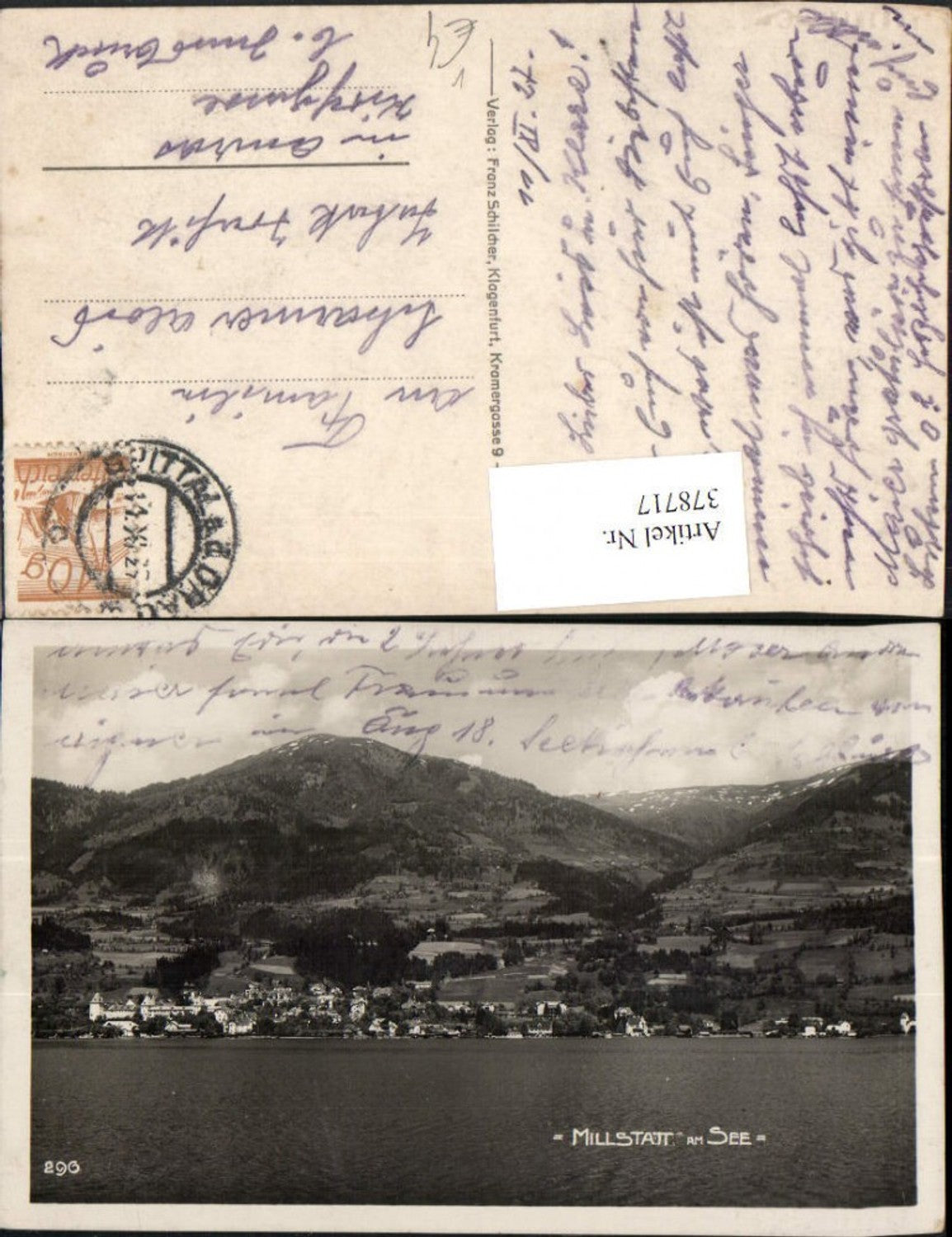 378717,Millstatt am See Totale Bergkulisse pub Franz Schilcher 296