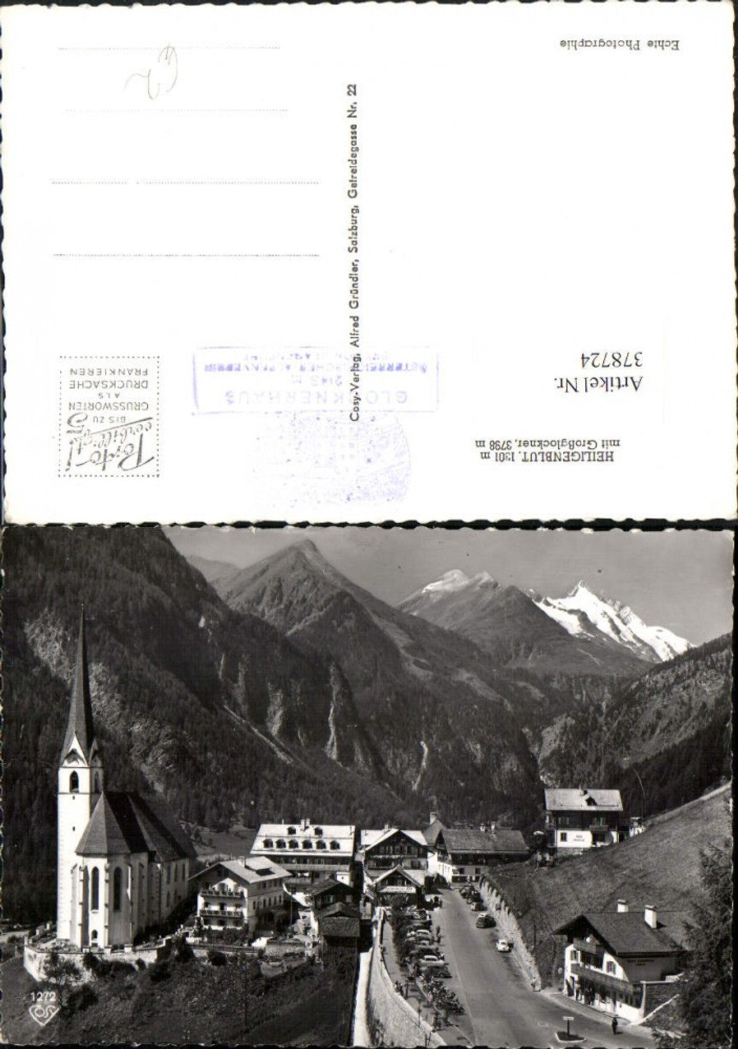 378724,Heiligenblut Teilansicht m. Großglockner Bergkulisse pub Cosy 1272