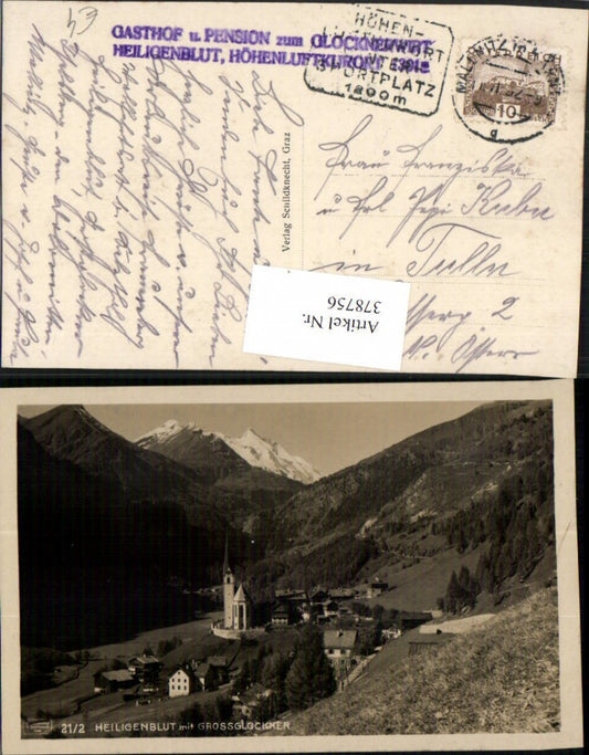 378756,Heiligenblut Totale m. Großglockner Bergkulisse