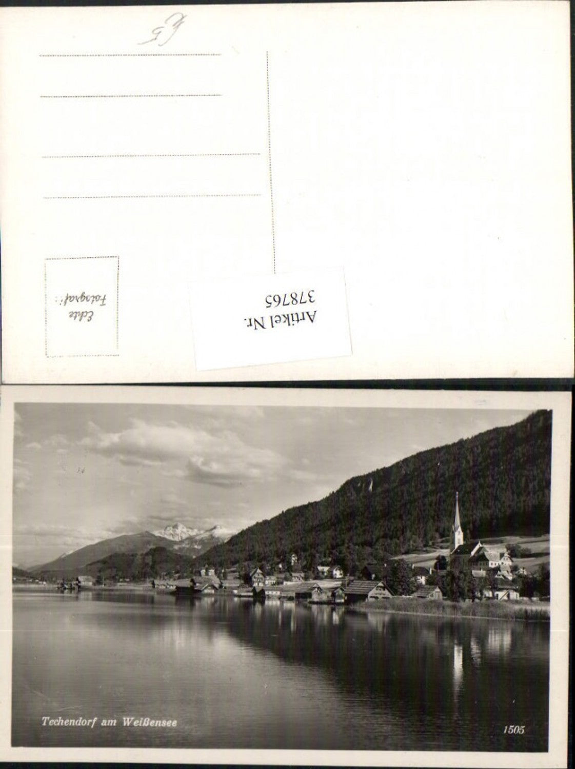 378765,Techendorf am Weißensee Totale Bergkulisse