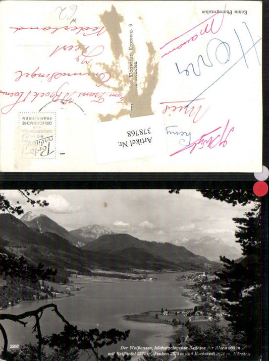 378768,Weißensee See b. Greifenburg m. Reißkofel Jauken Bergkulisse