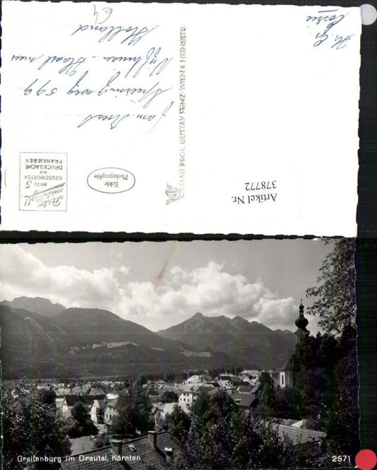 378772,Greifenburg im Drautal Teilansicht Bergkulisse