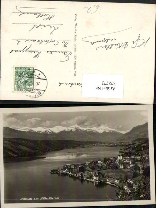 378773,Millstatt am Millstätter See Totale Bergkulisse