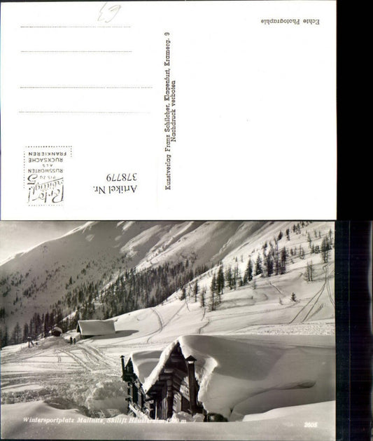 378779,Mallnitz Skilift Häusleralm Winterbild pub Franz Schilcher 2605