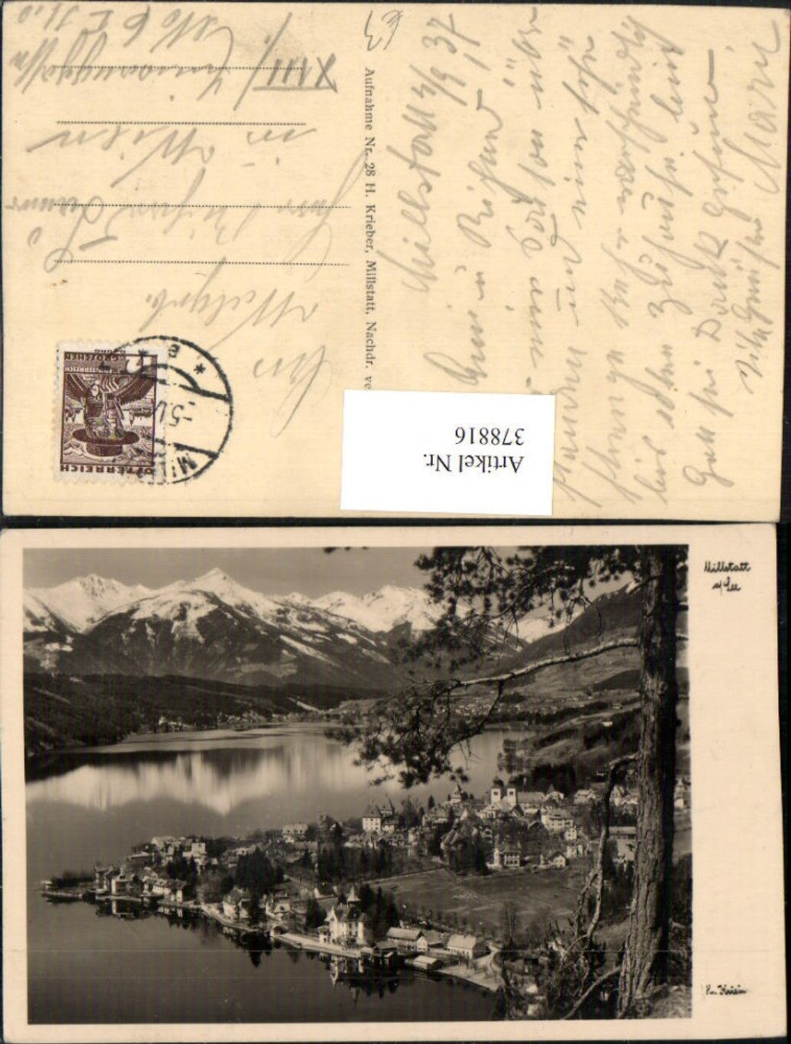 378816,Millstatt am See Totale Bergkulisse