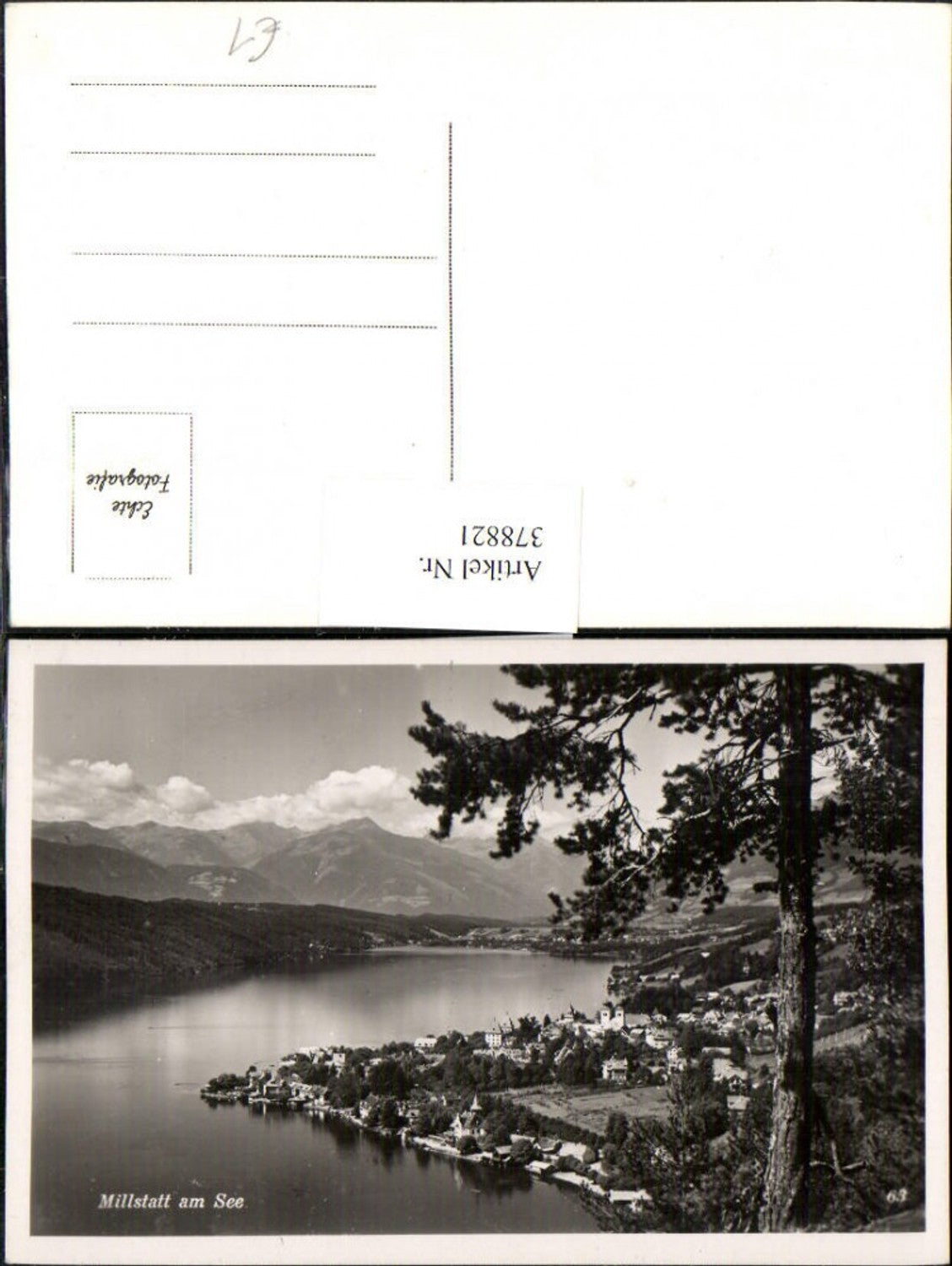 378821,Millstatt am See Totale Bergkulisse