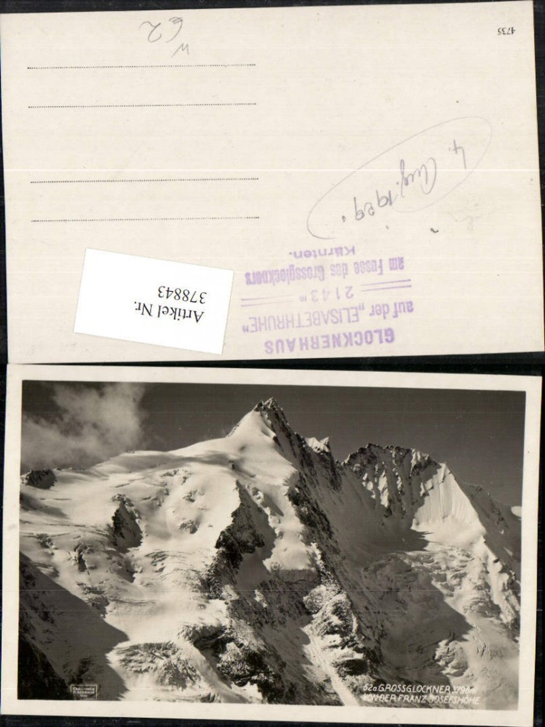 378843,Großglockner b. Heilgenblut von d. Franz-Josefshöhe Bergkulisse